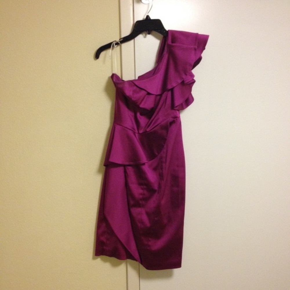 Custom pageant fuchsia cocktail dress